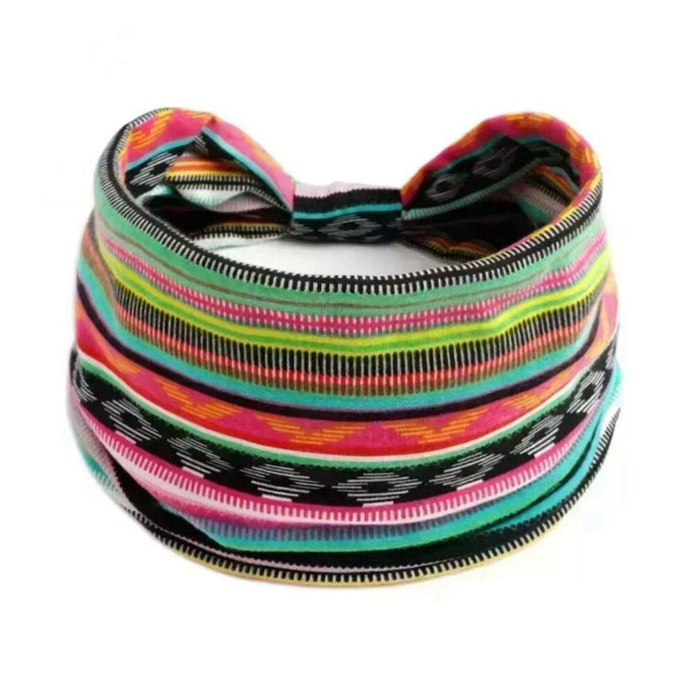 Bohemian Tribal Print Knotted Headband